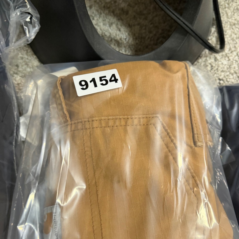 Carhartt Mens Relaxed Fit Cargo Work Shorts Brown Cotton Ripstop Size 36 - Picture 4 of 4